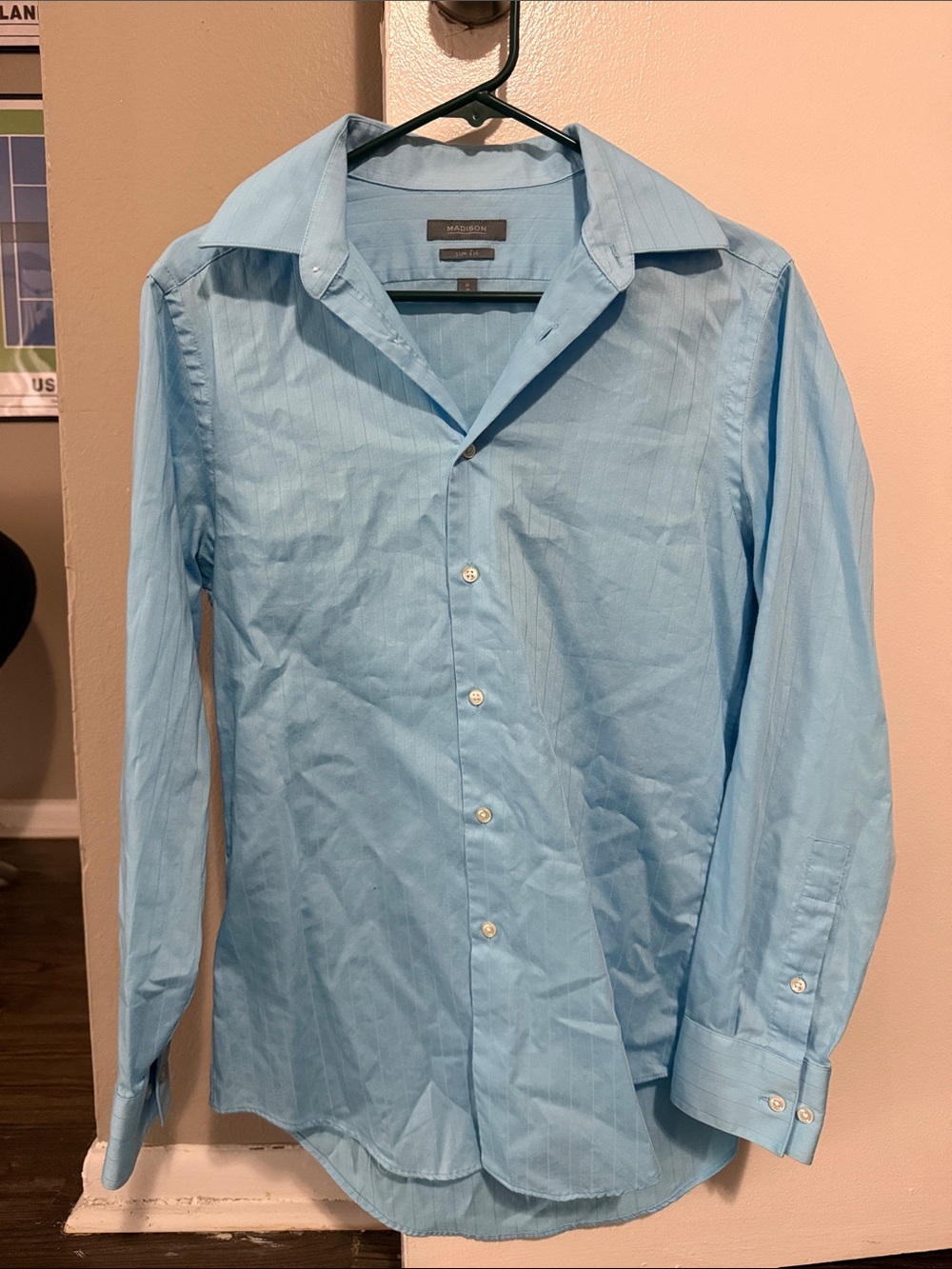 Madison Light Blue Men's Dress Shirt